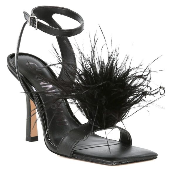 Gianni Bini, the Neela Feather Square Toe Dress Sandle - Picture 3 of 9